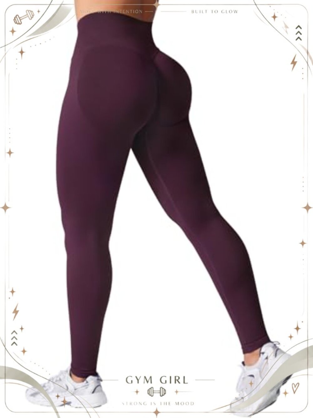Seamless Scrunch Leggings Tummy Control Butt Lifting Gym Yoga Pants